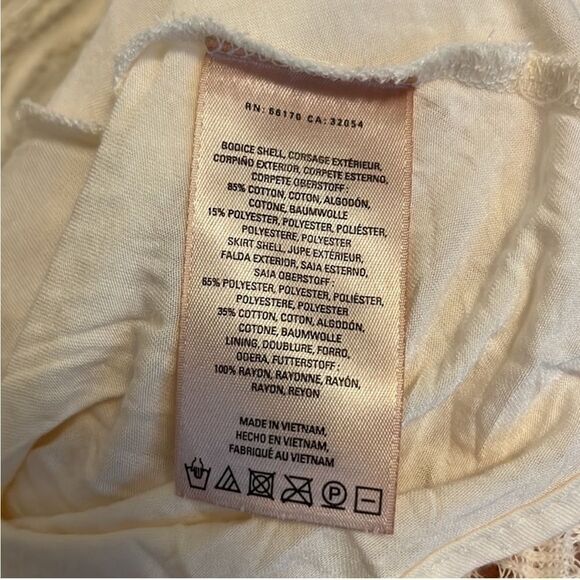 Anthropologie Meadow Rue Florence MIDI Dress in Cream S - Picture 14 of 16